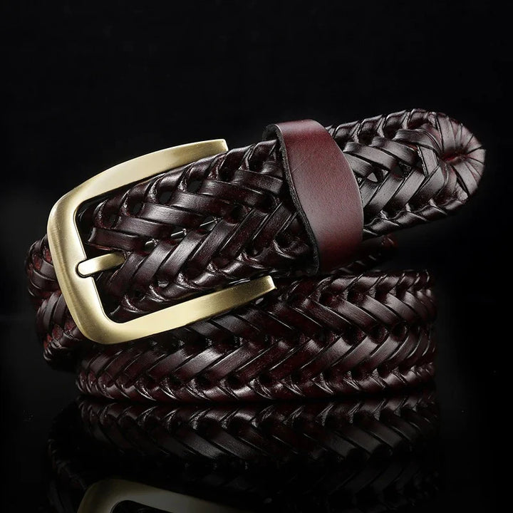 Sawyer Woven Leather Belt