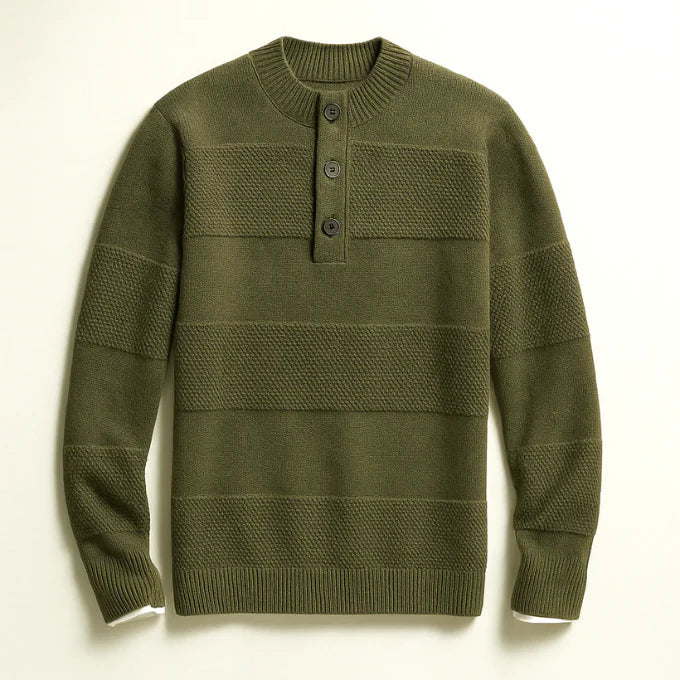 Henry Knit Henley Knit