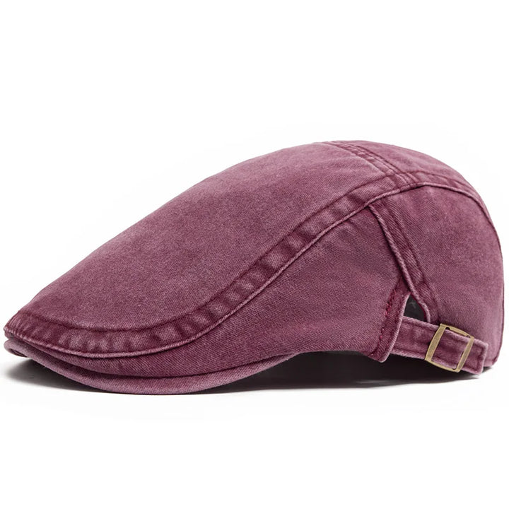 Harrison Canvas Flat Cap