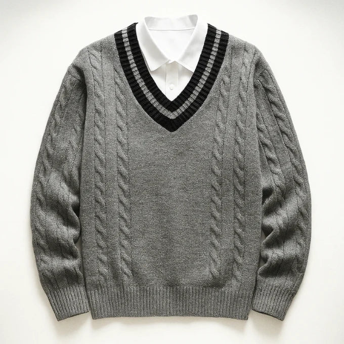 Arthur Cable Knit Cardigan