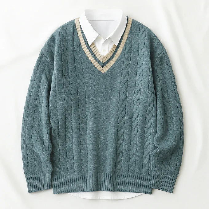 Arthur Cable Knit Cardigan