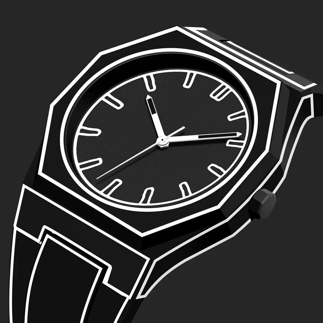 Noir Outline Watch