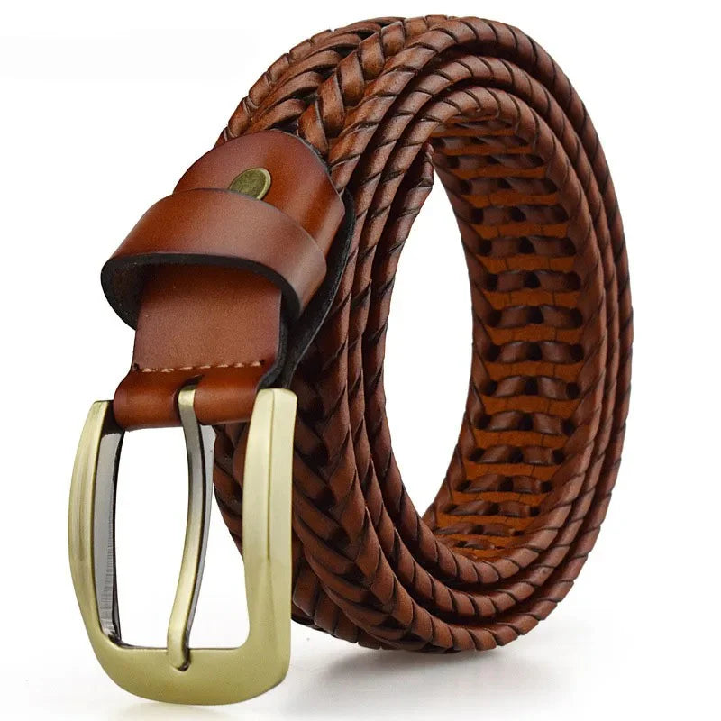 Sawyer Woven Leather Belt