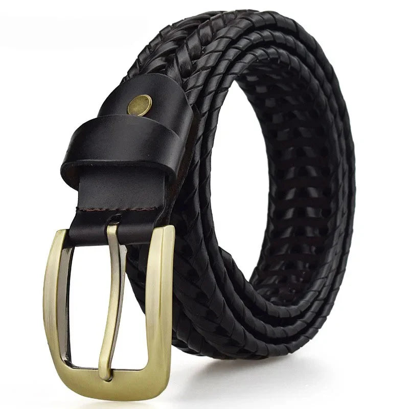 Sawyer Woven Leather Belt